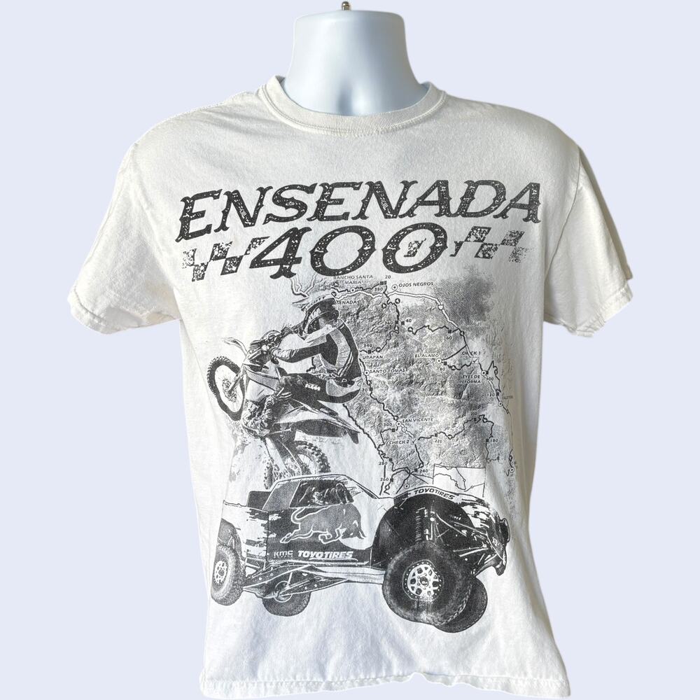Ensenada 400 Off Road Race T-Shirt 2021 Baja Mexico Trophy Truck Moto White M